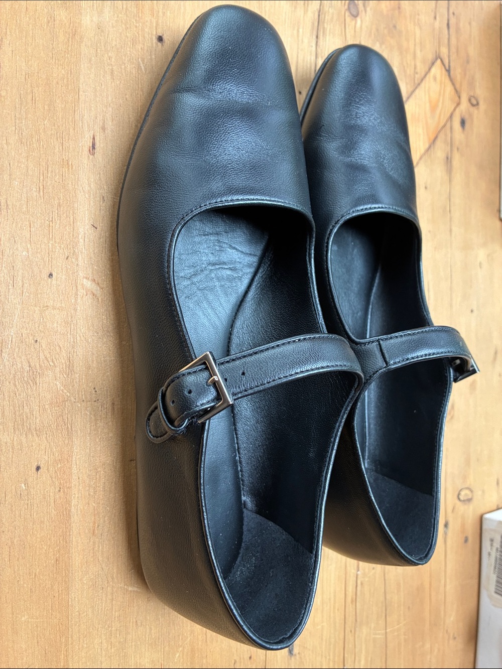 The Row Black Leather Mary Jane Loafers - Picture 2 of 7
